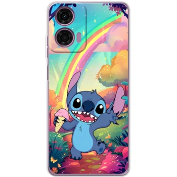 Силиконовый Чехол с Картинкой для Motorola G04 Принт (Stitch, Стич) (55787-ysm028)