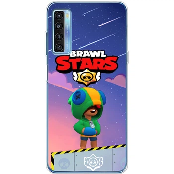 Силіконовий Чохол з Картинкою для TCL 20L Plus Принт (Бравл Старс Леон, Brawl Stars Leon) (56080-ysm025)