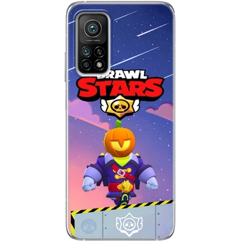 Силіконовий Чохол з Картинкою для Xiaomi Mi 10T Принт (Бравл Старс Сту, Brawl Stars Stu) (41069-ysm026)