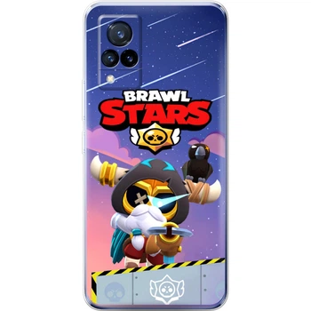 Силиконовый Чехол с Картинкой для Vivo V21 Принт (Бравл Старс Корделиус, Brawl Stars Cordelius) (43146-ysm024)