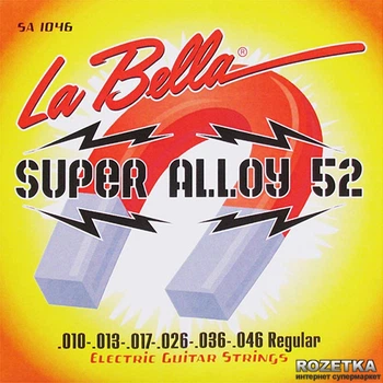 Струны для электрогитар La Bella SA1046 Regular (10-46)
