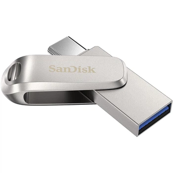 Флеш накопитель 2 интерфейса SanDisk Ultra Dual Luxe 512 GB (USB 3.1 + Type-C)