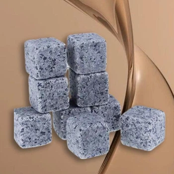 Камені для віскі Whisky Stones mini 9 шт з граніту для охолодження підтримки температури напоїв