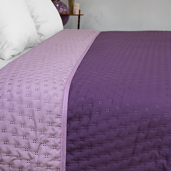 Покривало Zastelli Sunset Purple/Lavender двоспальне 210х240 см двостороннє мікрофібра (2100000286126)