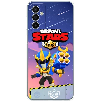 Силиконовый Чехол с Картинкой для Samsung Galaxy M13 (M135) Принт (Бравл Старс Брок, Brawl Stars Brock) (44955-ysm022)