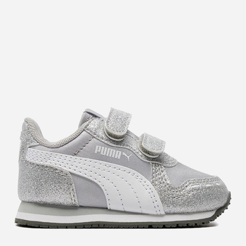 Buty sportowe dziecięce dla dziewczynki Puma Cabana Racer Glitz V Inf 37098601 26 Srebrne (4060981817437)