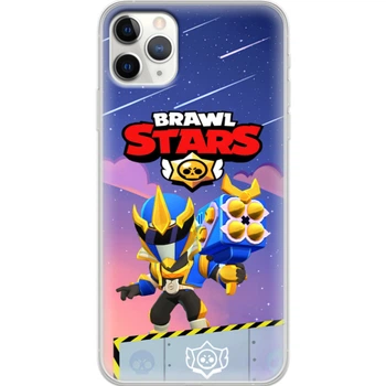 Силиконовый Чехол с Картинкой для iPhone 11 Pro Max Принт (Бравл Старс Брок, Brawl Stars Brock) (38194-ysm022)