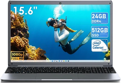 Ноутбук 15.6" SGIN X15S Intel Celeron N5095 RAM 24GB SSD 512GB Windows 11 (UKR)