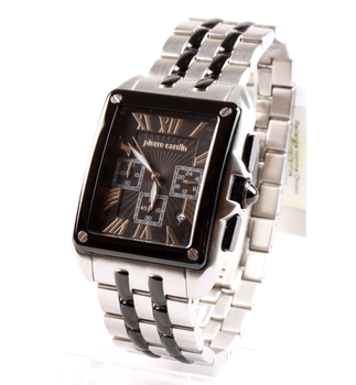 Часы Pierre Cardin PC100781F04 в черно-серебристом исполнении.