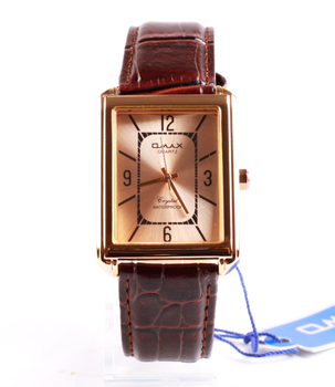 Часы OMAX 00SC80576Q0F в оттенках розового золота и коричневого.
