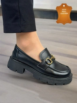 Лоферы ALLSY 206-1 black Черный 37 24см