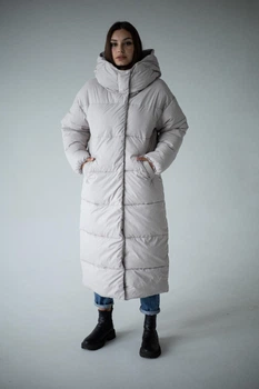 Пуховик жіночий зимовий UF-Fashion Milana-KL 46 молочний