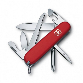 Комплект Victorinox Нож Hiker Red 1.4613 + Чехол для ножа универсальный на липучке + Фонарь