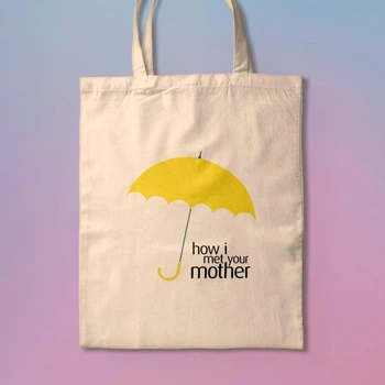 Эко-сумка, шоппер с принтом Как я встретил вашу маму How I Met Your Mother