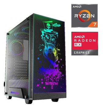 Ігровий ПК Tower / AMD Ryzen 7 7700 (8 (16) ядер по 3.8 - 5.3 GHz) / 32 GB DDR5 / 1000 GB SSD M.2 / AMD Radeon RX 7700 XT, 12 GB GDDR6, 192-bit / 700W