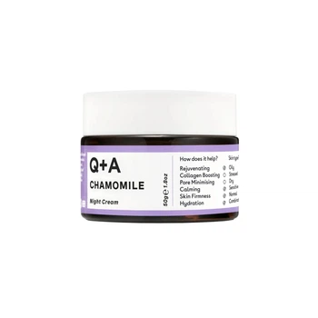 Крем Q+A Chamomile Calming Night Cream с ромашкой для успокаивающего ночного ухода за кожей лица, 50 мл