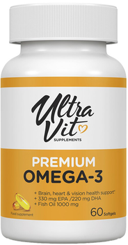 Харчова добавка Ultra Vit Premium Omega-3 60 капсул (5060730361364)