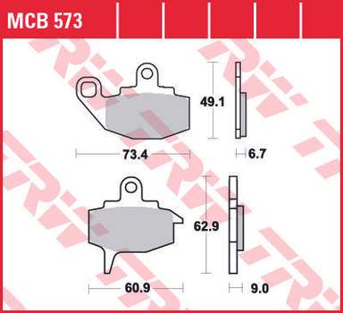 Гальмівні колодки TRW MCB573