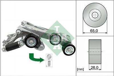 Ролик приводного приводу INA 534044610 Mercedes B-Class, A-Class 2662001170, 2662000770, A2662000770