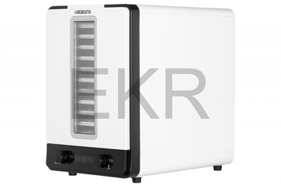 Сушарка для продуктів Ardesto 550Вт, піддонів - 10+1x3см, макс - 70°С, сітка для ягід, пластик, білий (FDB-1138)