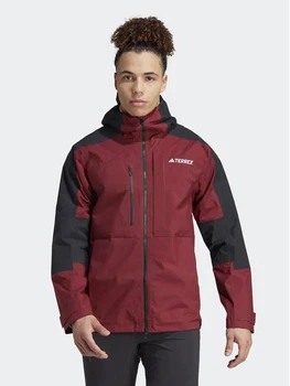 Туристична мембранна куртка Adidas Terrex Xploric RAIN.RDY Hiking jacket IB4266 Shadow Red / Black S