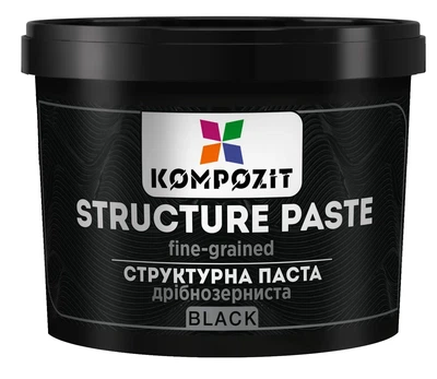 Паста структурна дрібнозерниста чорна ART Kompozit, 300 мл