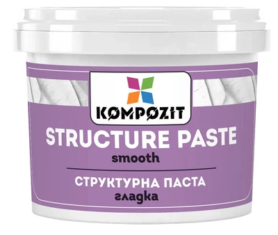 Паста структурна гладка біла ART Kompozit 1 літр текстурна паста