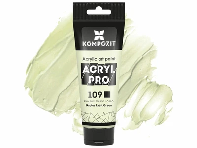 Акрилова фарба художня Acryl PRO ART Kompozit 75 мл (109 неаполітанський світло-зелений)