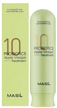 Бальзам для волос Masil 10 Probiotics Aplle Vinegar Treatment от Перхоти с Яблочным уксусом 300 мл (8809744061696)
