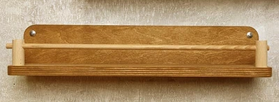 Полка настенная из дерева Касарабе сиена (ПНС-00520503)