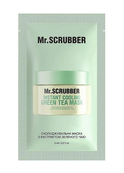 Охлаждающая маска для лица Mr. Scrubber Instant Cooling Green Tea с экстрактом зеленого чая, 5 мл