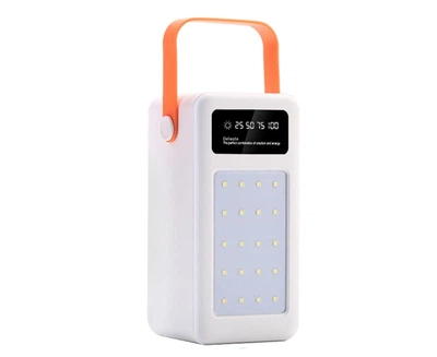 Корпус Multi-Повербанк S28, под элементы 18650 до 28 шт, 22.5W, с фонарём, белый