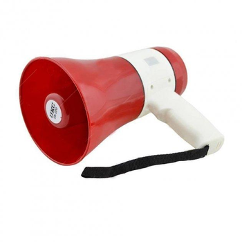 Мегафон громкоговоритель рупор ручной Red  POWER MEGAPHONE UKC ER-22U (FG22)
