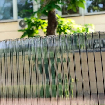 Сотовый поликарбонат СПК 10H/2 BauGlas ST LONG LIFE (Сербия)с 1УФ-защитой 10мм размер листа 2100мм х 6000мм, Premium, цвет: графит