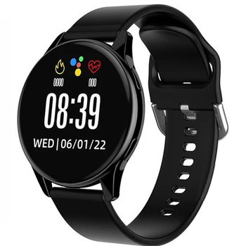 Круглые Смарт Часы T2 Pro Active 2 /Android /iOS /Пульсометр/Тонометр/ Black
