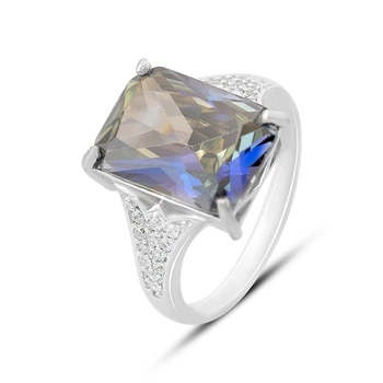 Серебряное кольцо с мистик топазом 12.237ct, вес изделия 6,22 гр (2163824)