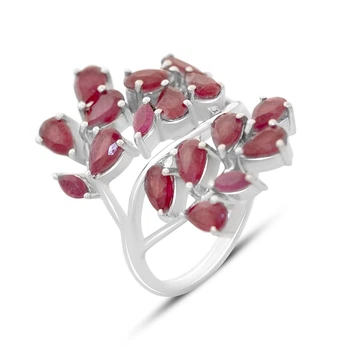 Срібна каблучка з натуральним рубіном 5.125ct, вага виробу 6,34 гр (2165477)
