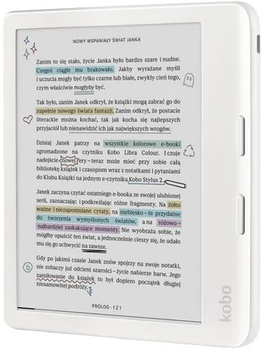 Електронна книга Kobo Libra Colour 32GB White (N428-KU-WH-K-CK)