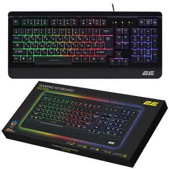 Клавіатура 2E Gaming KG320 LED Ukr Black (2E-KG320UB)