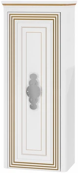 Пенал - шкаф в ванную подвесной BOTTICELLI Treviso ТР-190 белый/патина золото