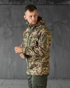 Тактична демісезонна куртка SoftShell XL хижак (85653)