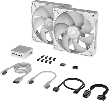 Кулер Corsair iCUE Link RX140 RGB PWM White Dual Pack (CO-9051024-WW)