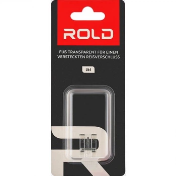 Лапка прозрачная для потайной молнии Rold U64