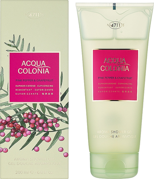 Гель для душу 4711 Acqua Colonia Pink Pepper & Grapefruit Освіжаючий 200 мл (4011700744428)