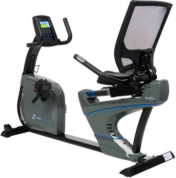 Rower treningowy HMS Premium R1817 Poziomowy z generatorem Szaro-czarny (5907695504255)