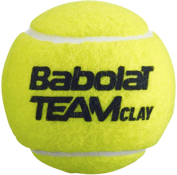 Набір тенісних м'ячів Babolat Team Clay 501082 3 шт Жовтий (3324921793009)