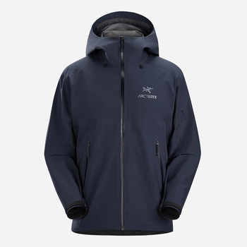 Kurtka wiatrówka męska z kapturem Arc'teryx X000007301-BLACK-SAP XL Granatowa (623555270904)