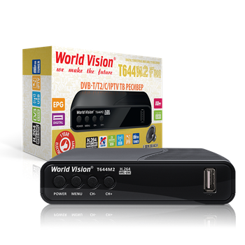 Эфирный Т2 ресивер цифровой тюнер World Vision T644M2
