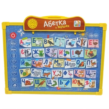 Інтерактивна дошка SK 0024, 2 в 1 Укр Синій-Жовтий Limo Toy SK 0024(Blue-Yellow)