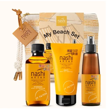 Пляжный набор для волос Nashi Argan loves beach 200ml/150ml/150ml